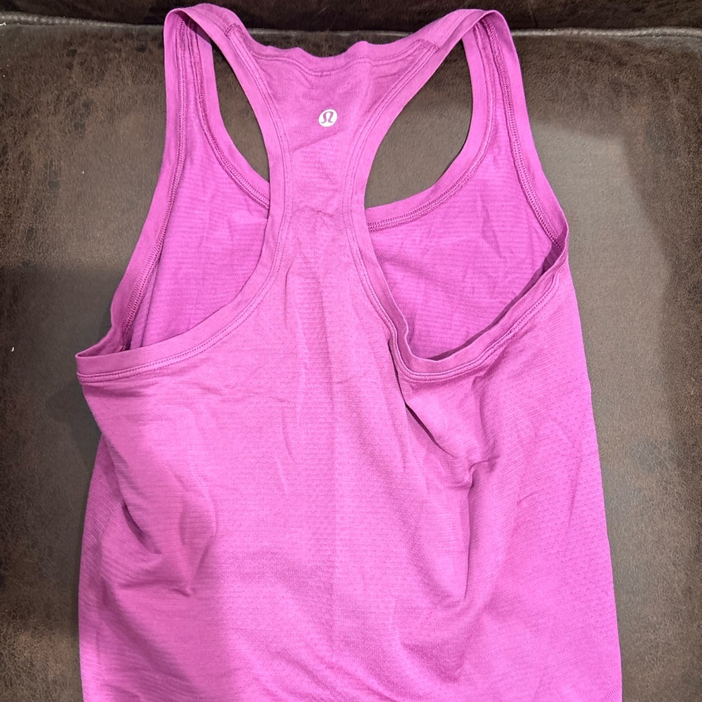 Women’s Pink Racerback Tank Top - Picture 2 of 2